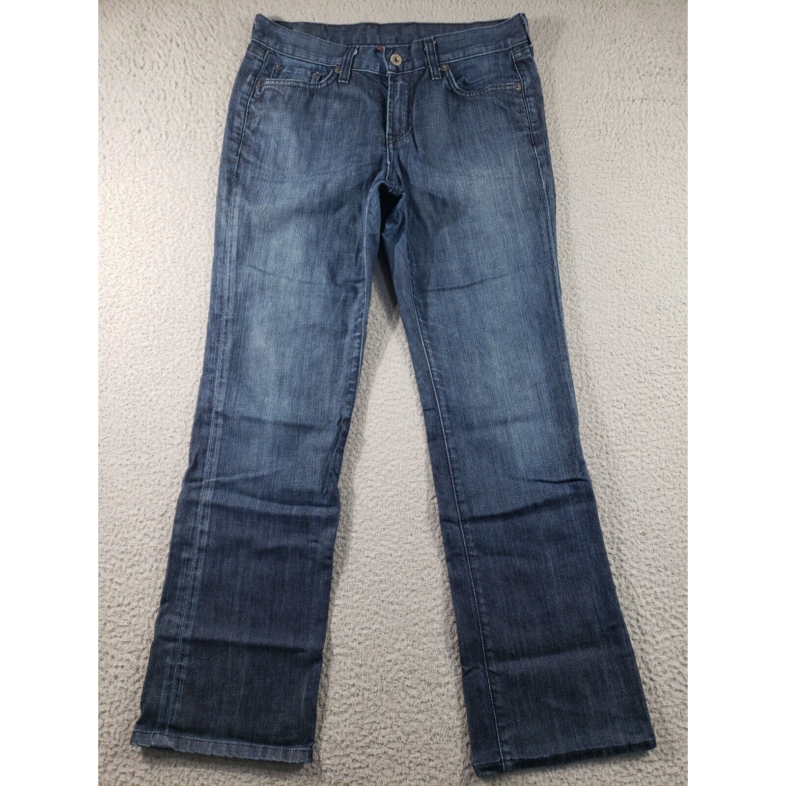 Lucky Brand Womens 8 Blue Denim Classic Rider Jeans Bootcut Stretch 29x31 Lucky Brand Womens 8 Blue Denim Classic Rider Jeans Bootcut Stretch 29x31